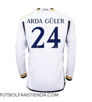 Real Madrid Arda Guler #24 Primera Equipación 2023-24 Manga Larga